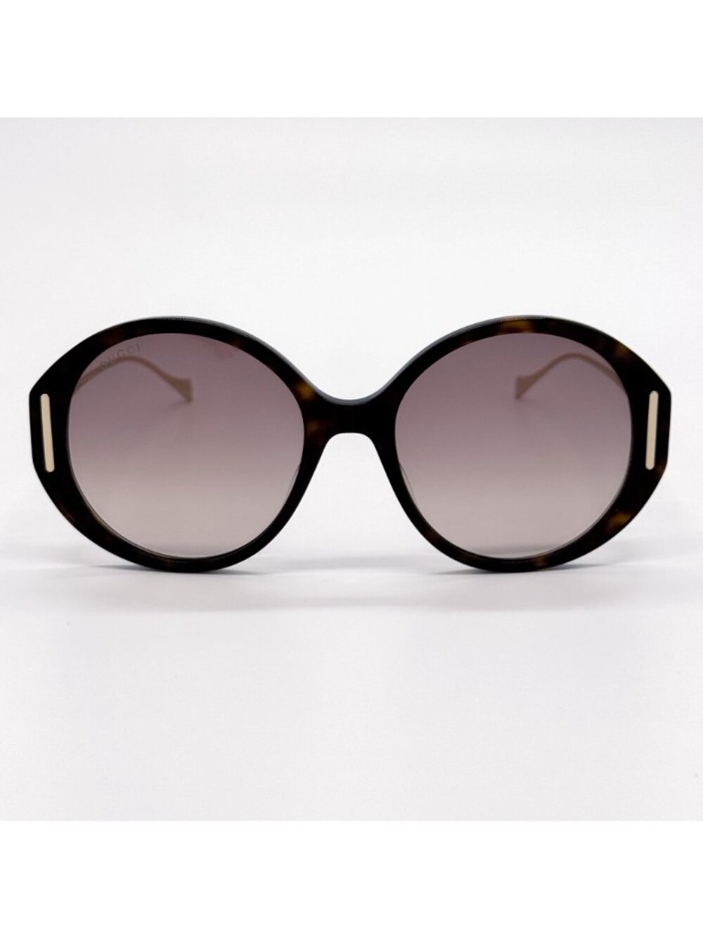 NEW GUCCI SUNGLASSES GG1202S 003 HAVANA/GOLD OVERSIZED WOMEN GUCCI EYEWEAR - Picture 4 of 9